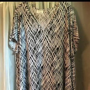 Avenue Black and White blouse